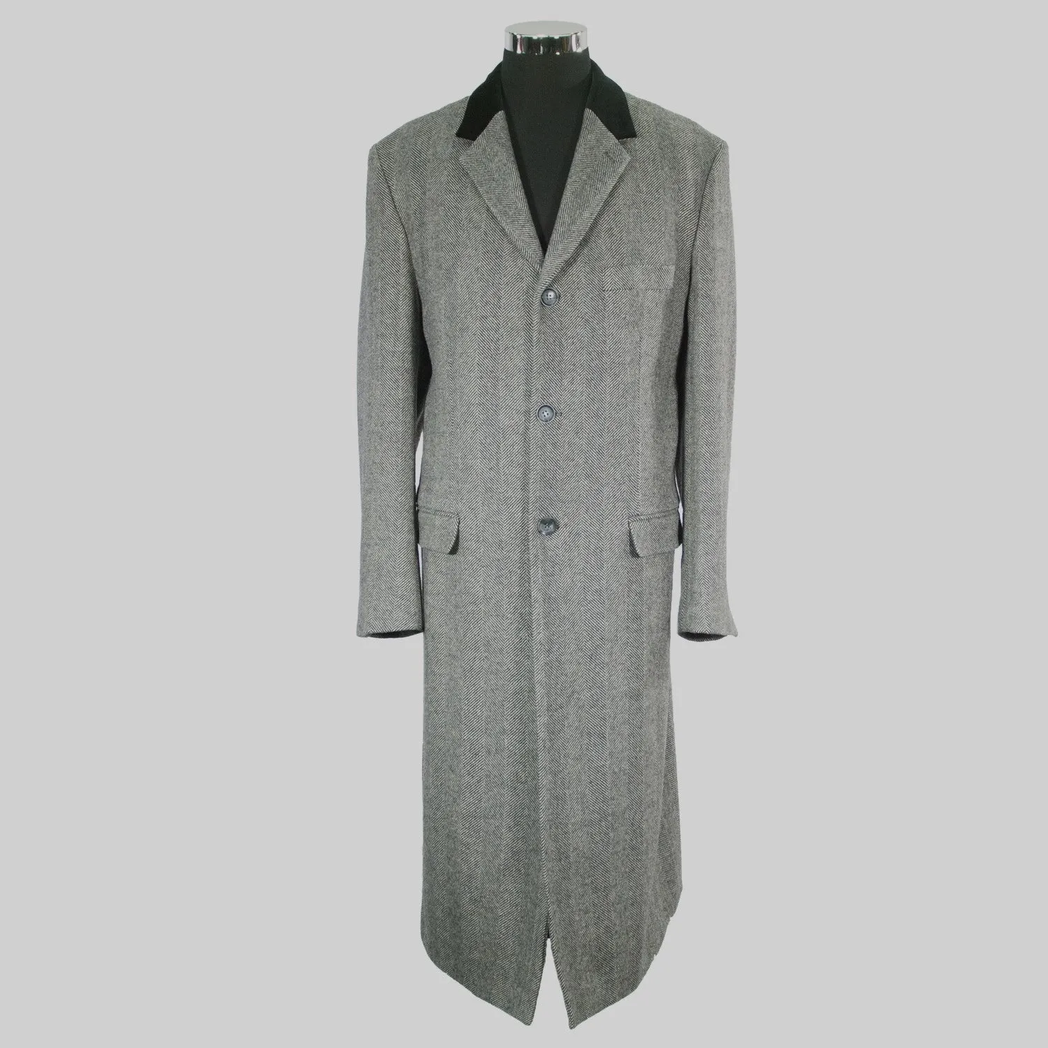 Full Length Wool/Cashmere Top Coat