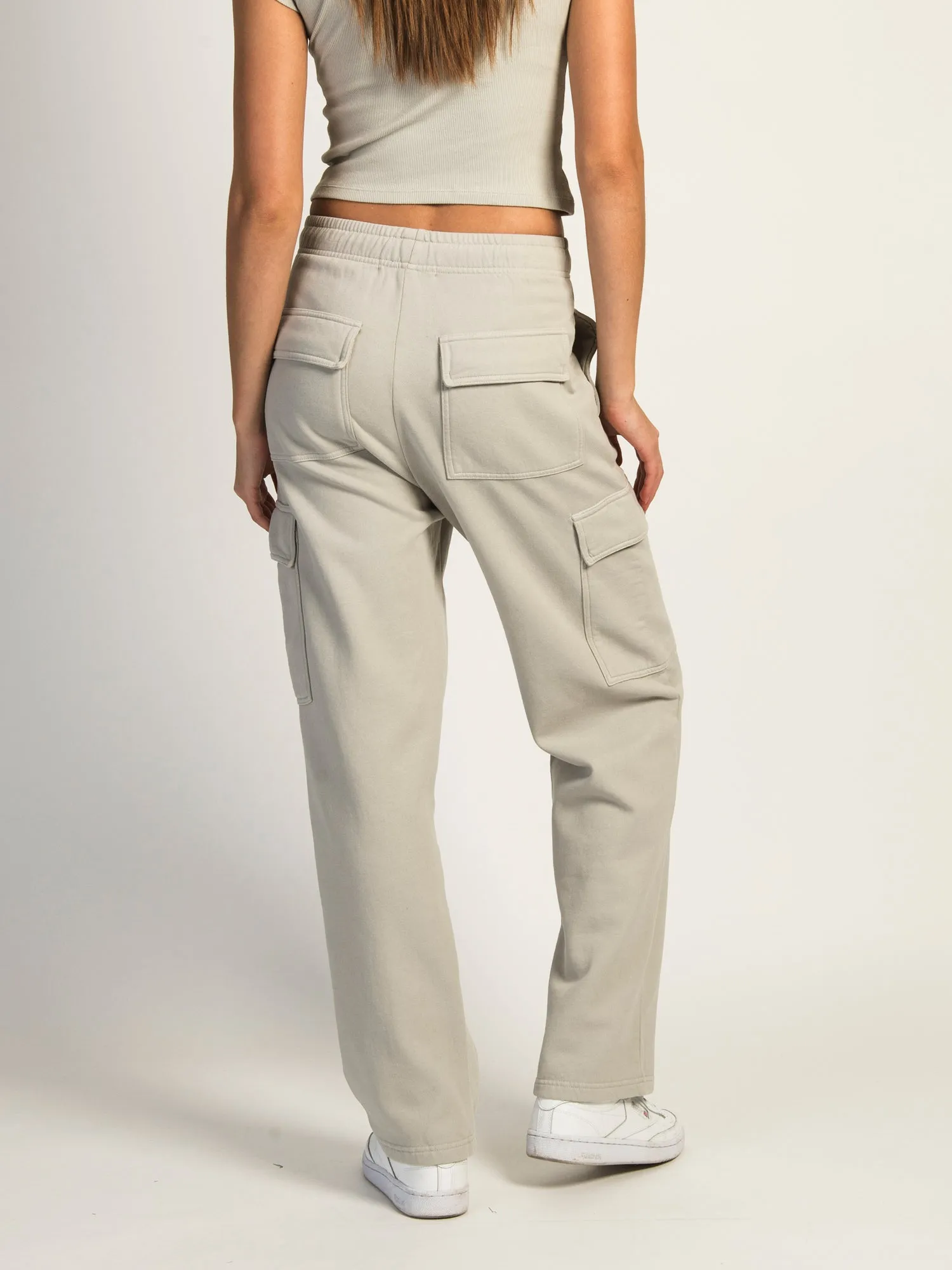 HARLOW ANDI CARGO SWEATPANTS - ROCK