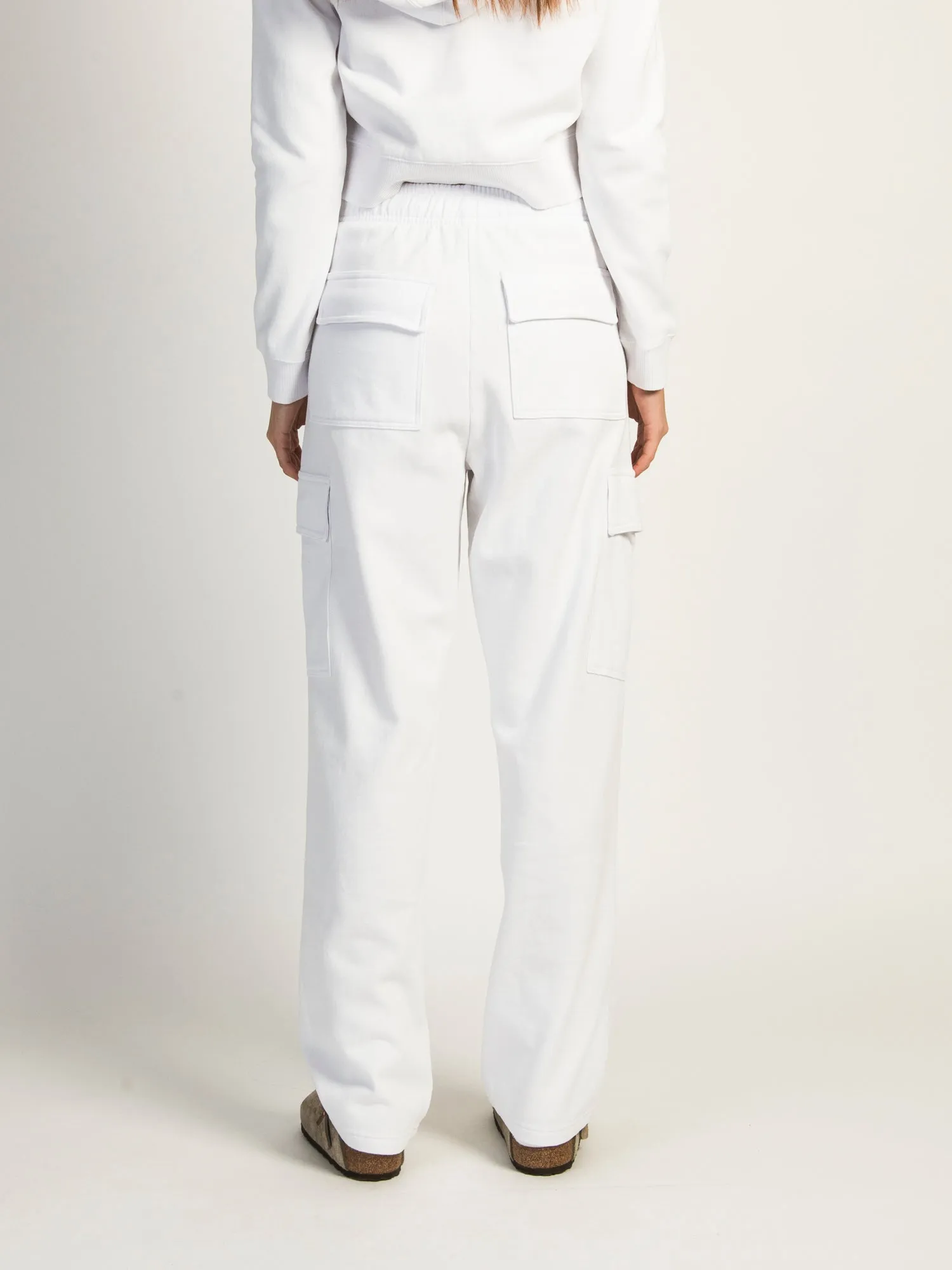 HARLOW ANDI CARGO SWEATPANTS - WHITE