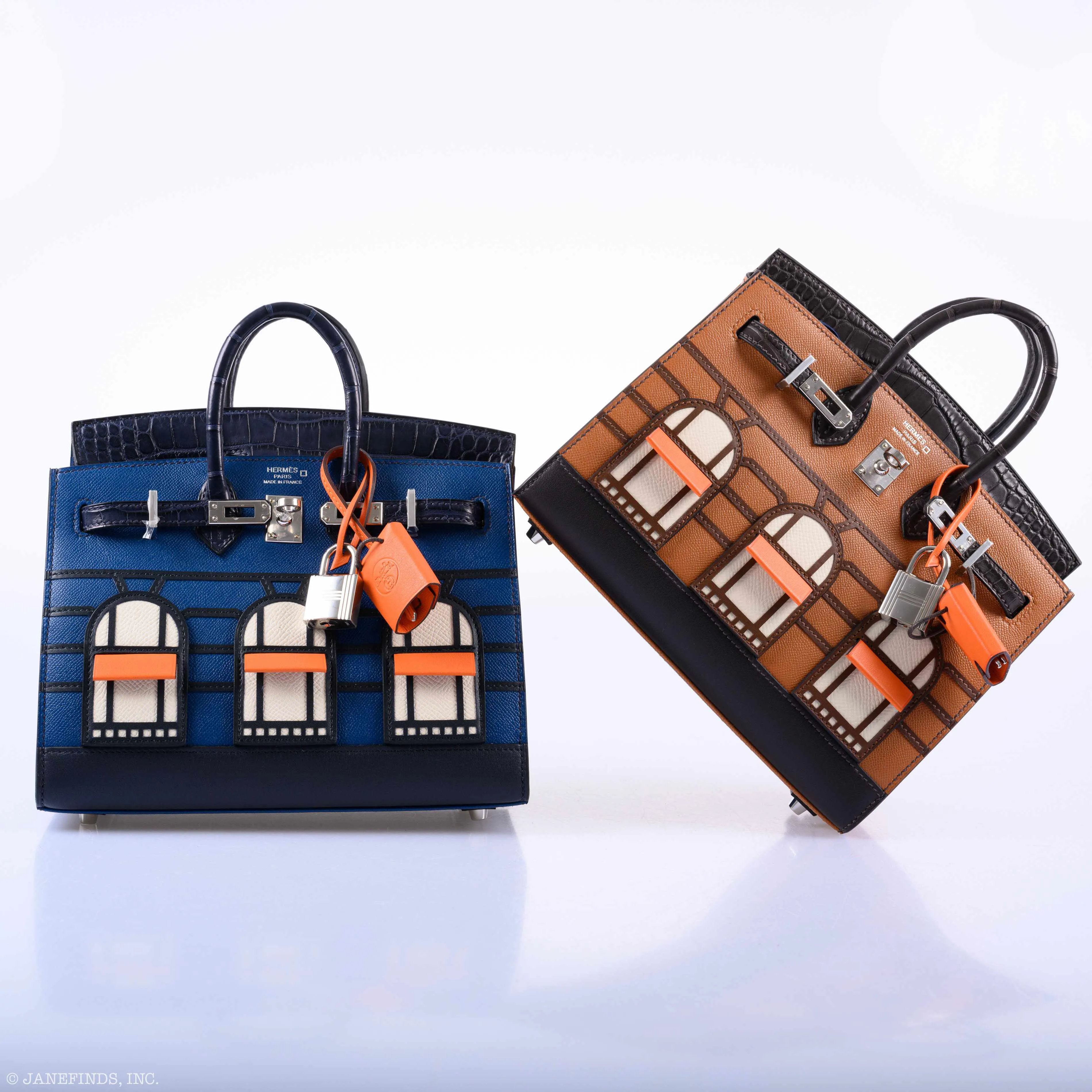 Hermès Day Faubourg Birkin 20 Sellier Gold Madame and Ebene Matte Alligator Palladium Hardware