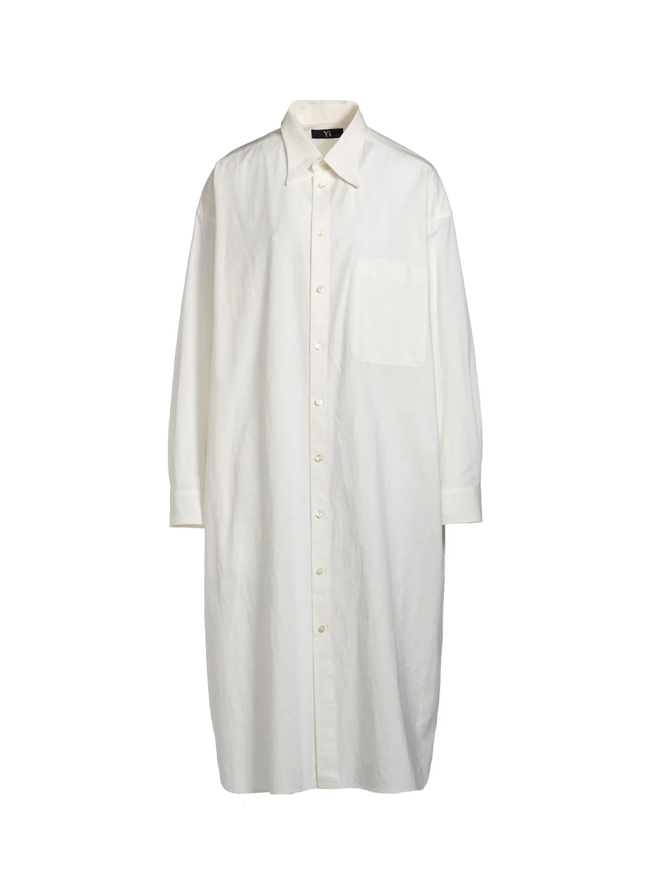 HIGH TWISTED COTTON LONG SHIRT