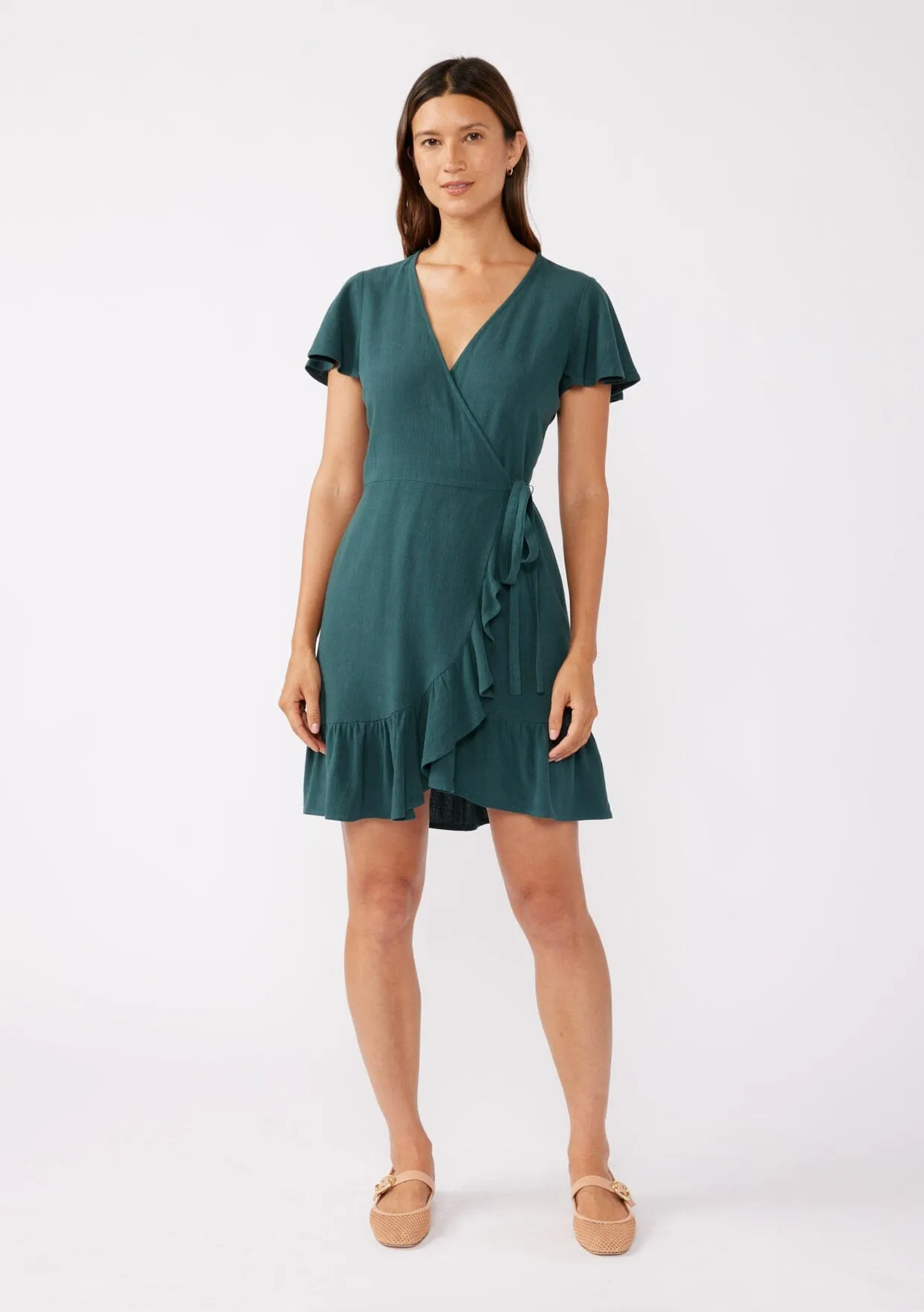 Jade Mini Wrap Dress