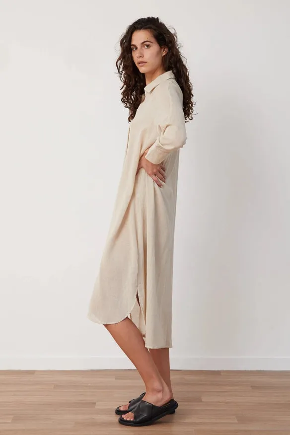 Jarrah Shirt Dress - Natural