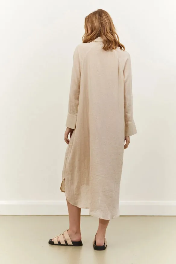 Jarrah Shirt Dress - Natural