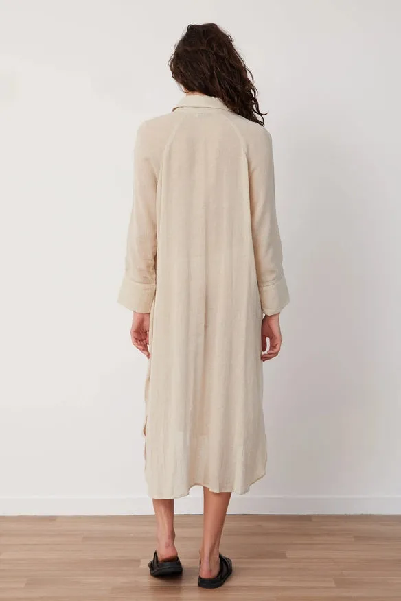 Jarrah Shirt Dress - Natural