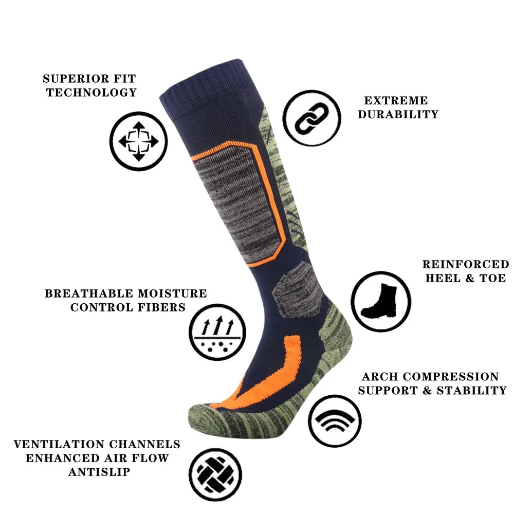 LEEMIIJUU Thermal Ski Socks / Snowboard Socks