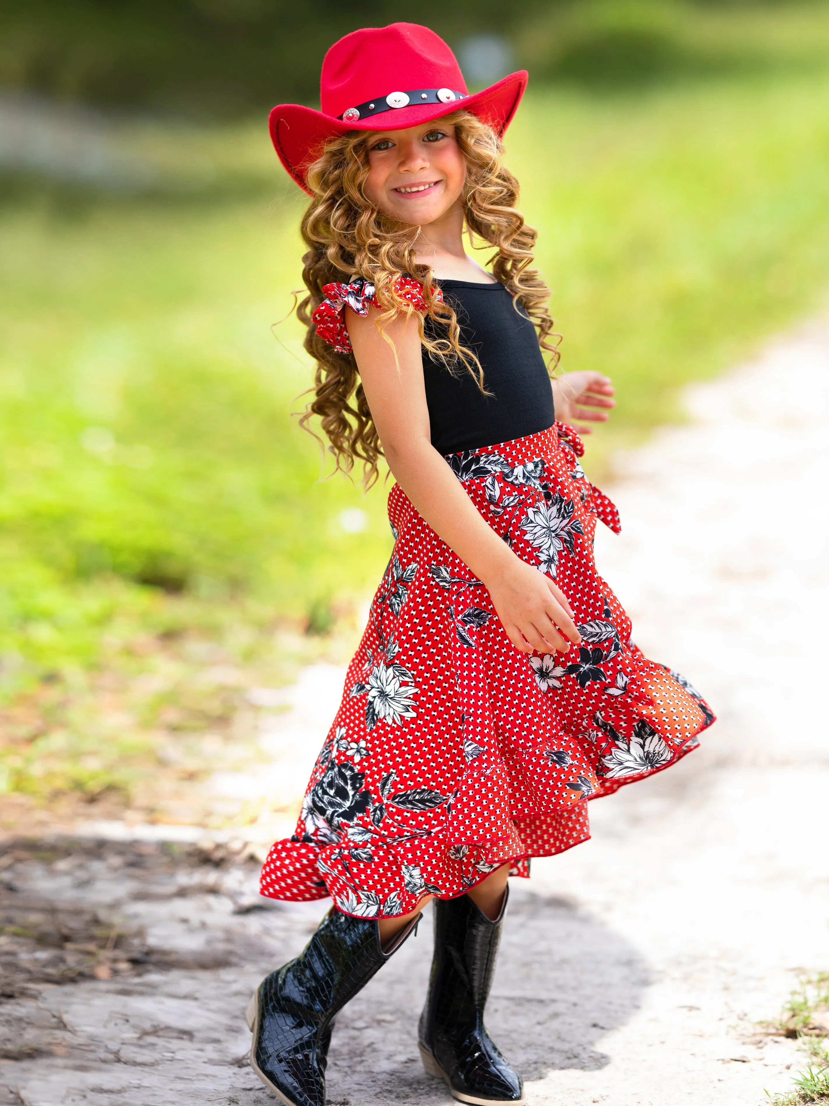 Little Lady Smocked Wrap Dress