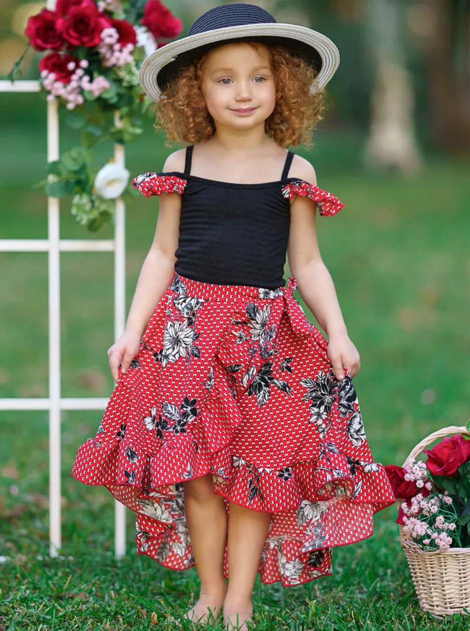 Little Lady Smocked Wrap Dress