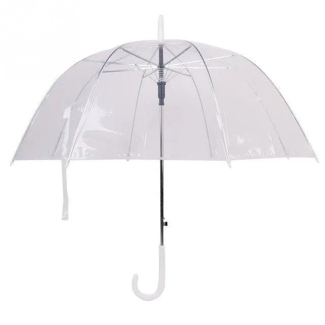 Long Handle Transparent Umbrella