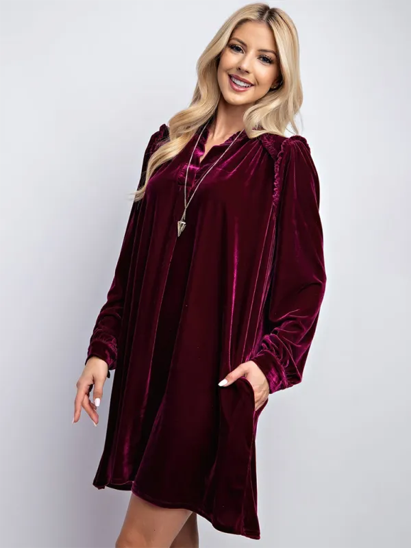 Luxurious Velvet Tunic Dress for Layering This Winter