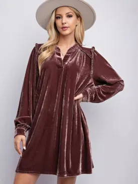 Luxurious Velvet Tunic Dress for Layering This Winter