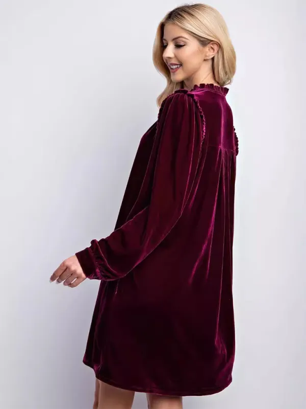 Luxurious Velvet Tunic Dress for Layering This Winter