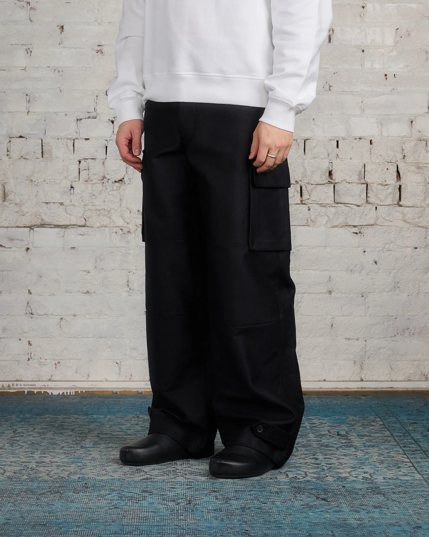 Marni Moleskin Cargo Pant Black