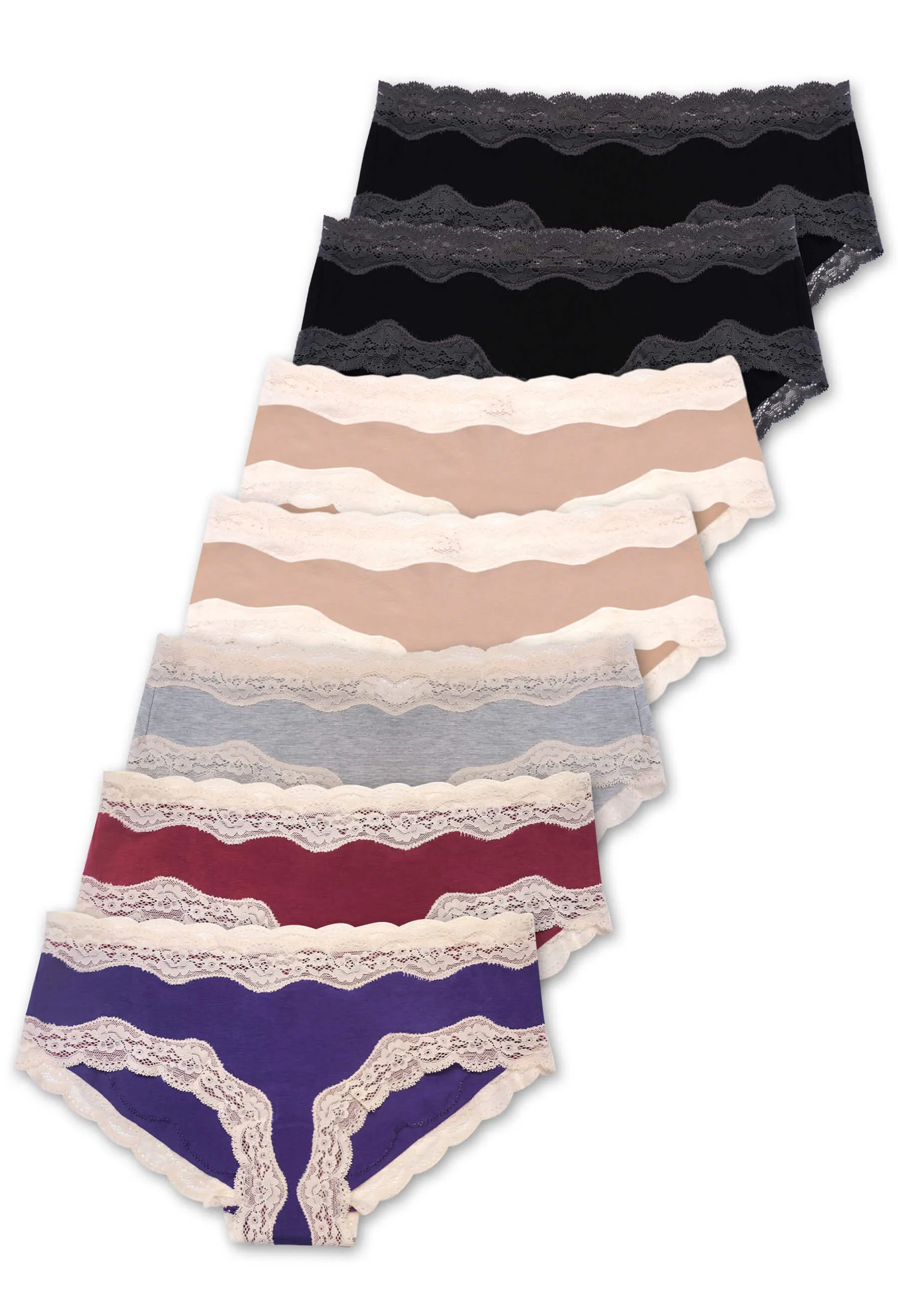 Maternity Cotton Rich Low Rise Hipster Brief 7 Pack