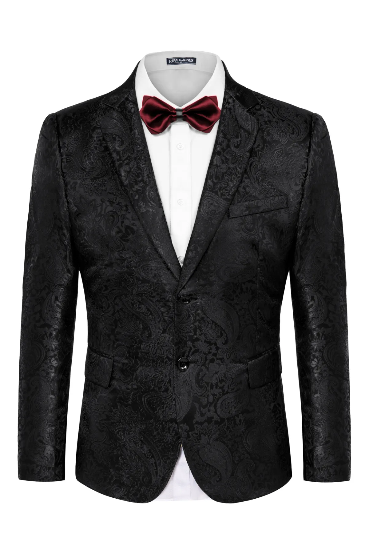 Mens Floral Tuxedo Two Buttons Jacket Paisley Suit Blazer Jacket for Dinner Prom