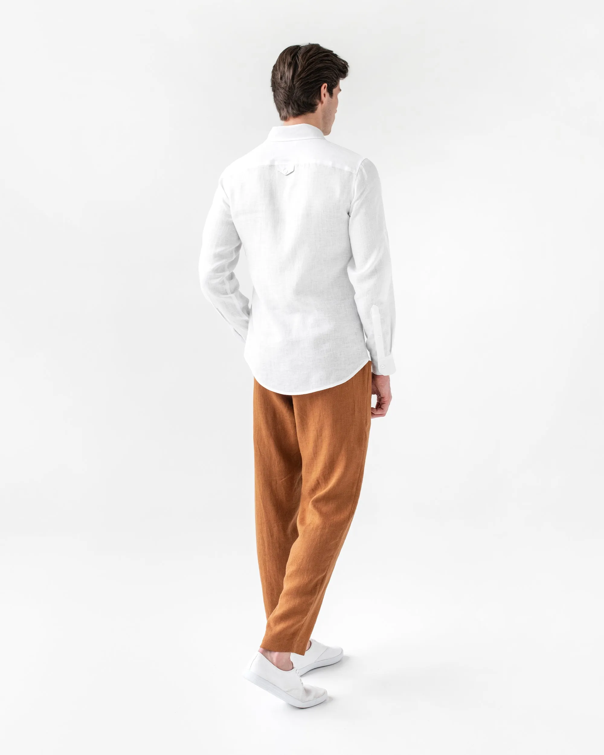 Men's linen pants TRUCKEE in Cinnamon