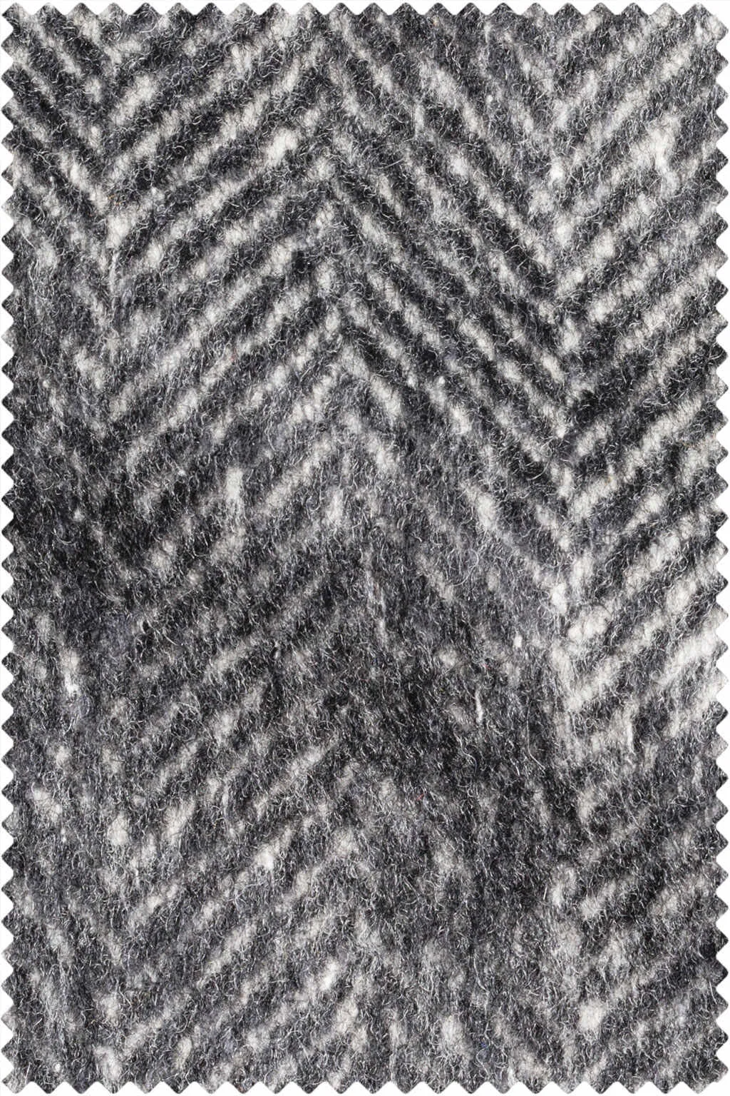 Mid Grey Brushed Herringbone