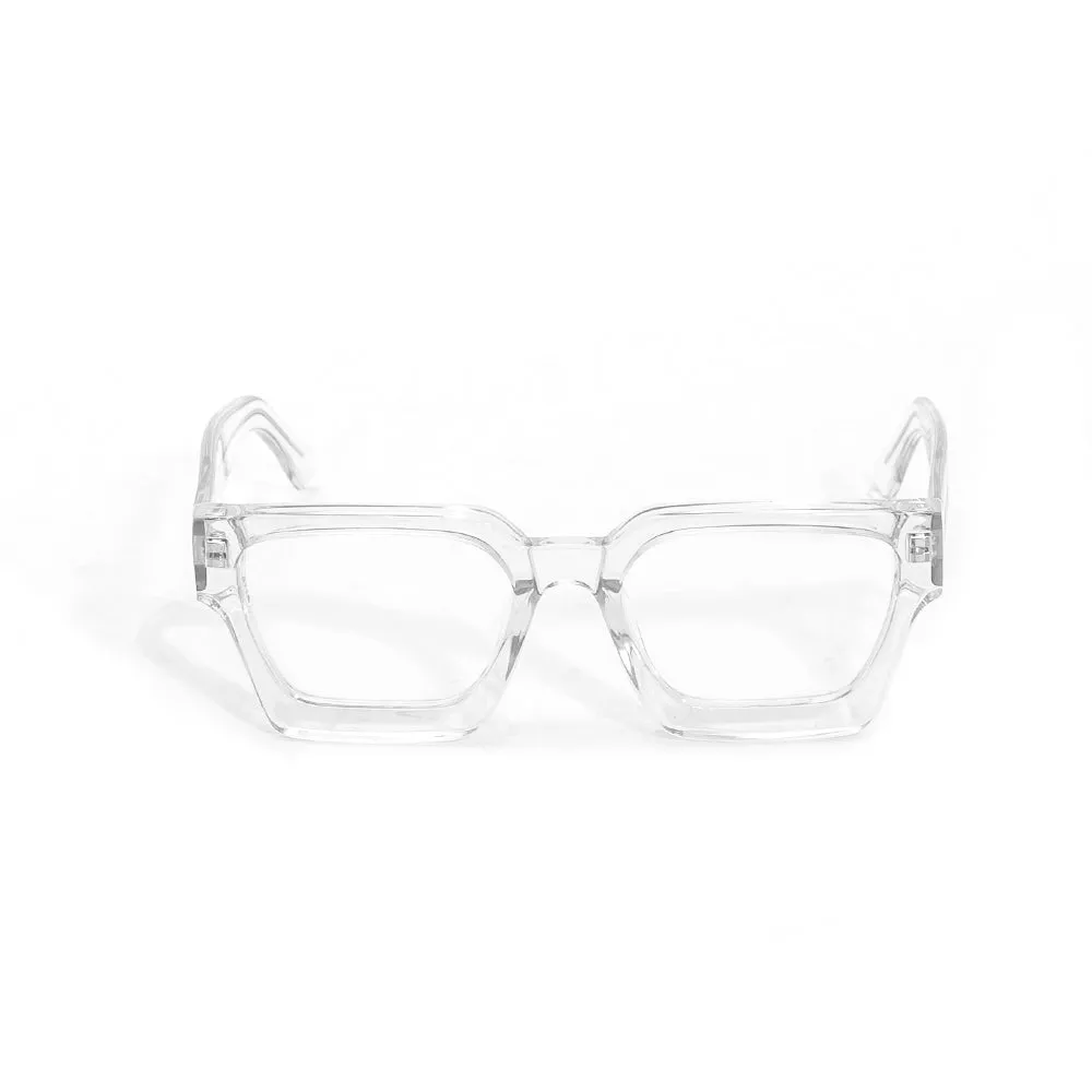 MonkStory Runway Acetate Unisex Sunglasses - Nerdy Tranparent