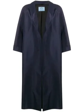 Navy blue oversized overcoat