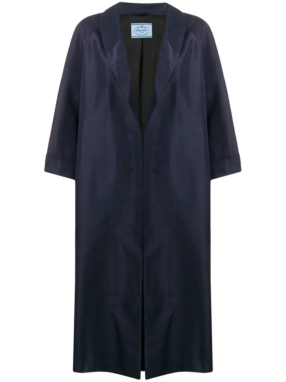 Navy blue oversized overcoat