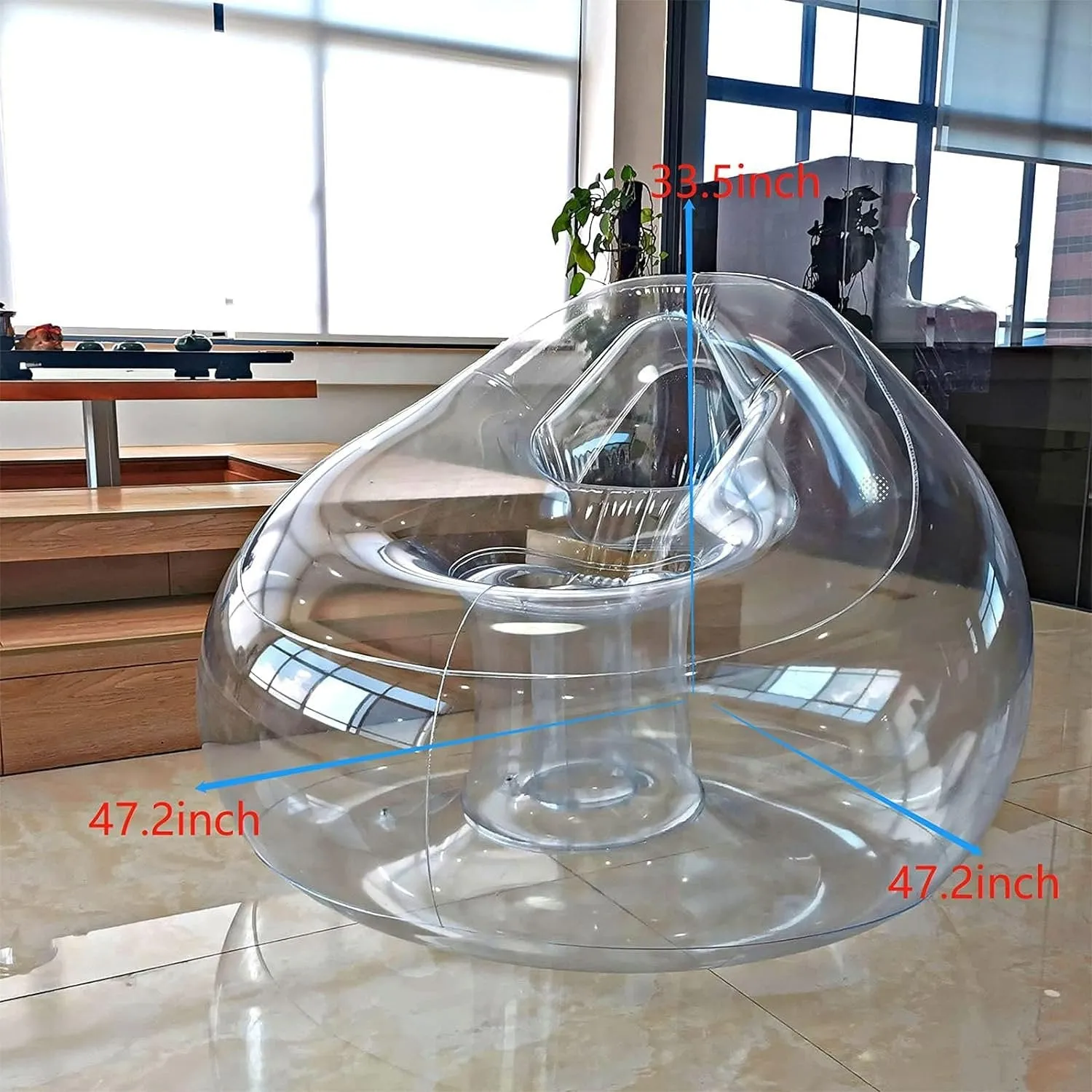 Nordic Style Inflatable Transparent Sofa - Blow Up Inflatable Couch  Bag Lazy Sofa Chair