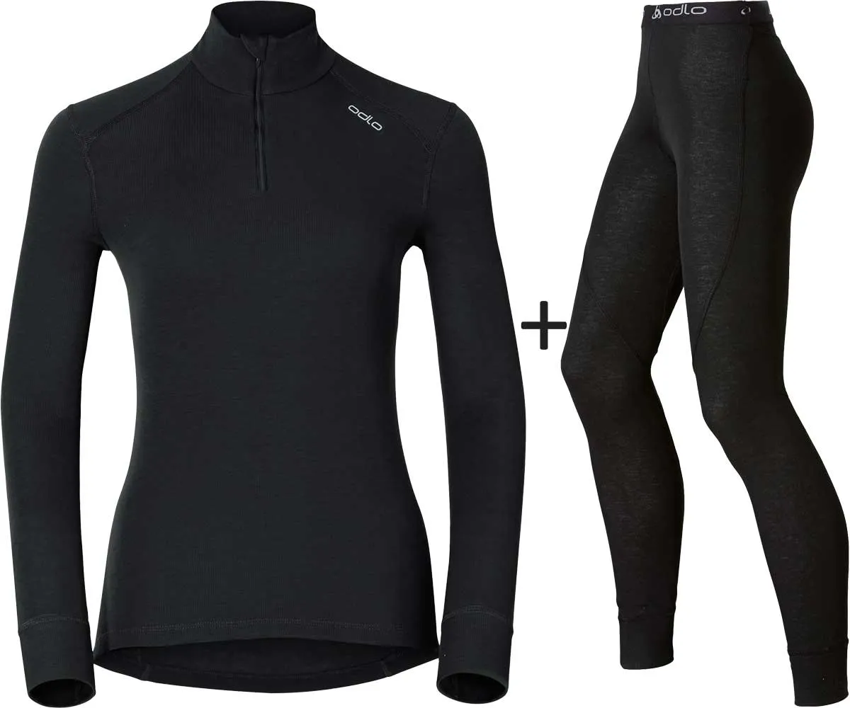 ODLO Women's Active Warm Eco Half Zip COMBO