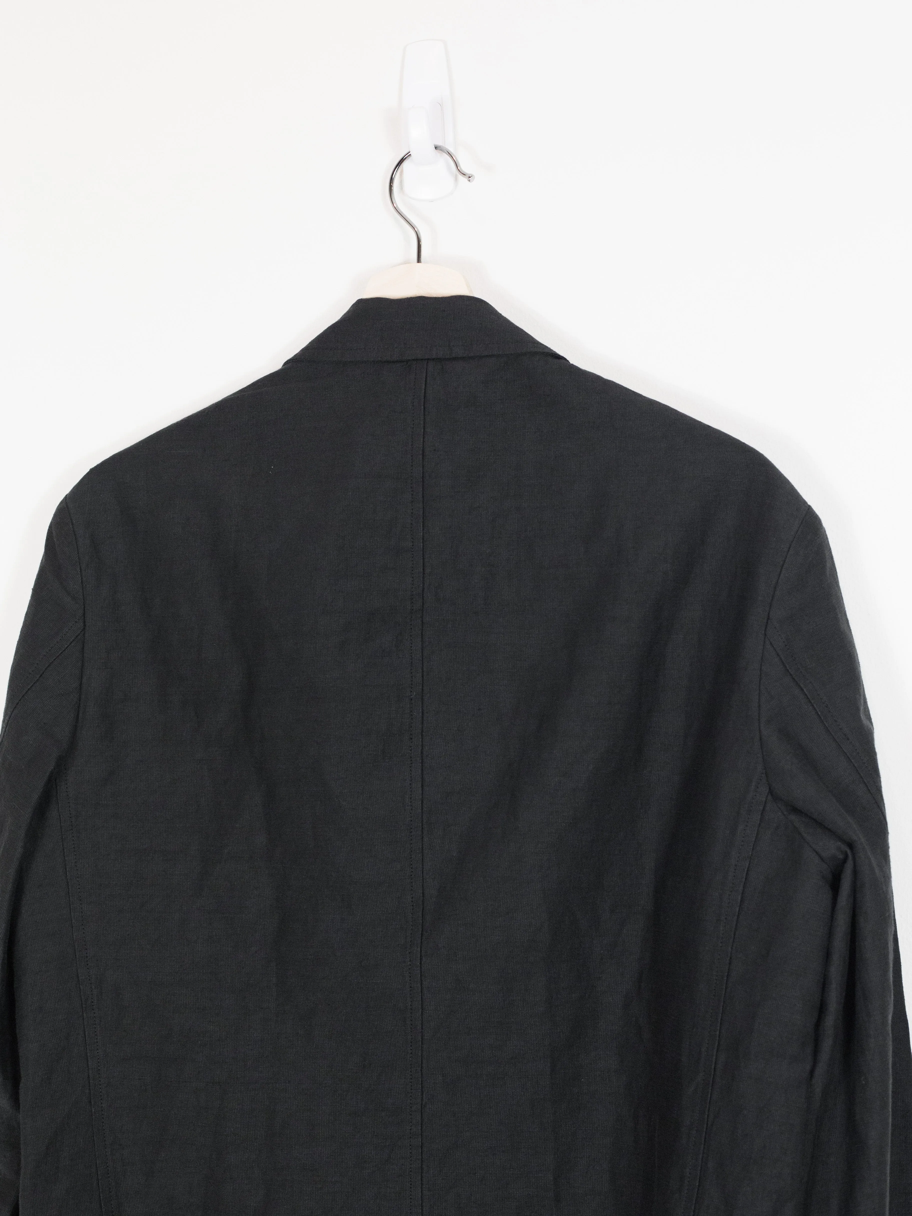 Outlier Injected Linen Double-Breasted Blazer