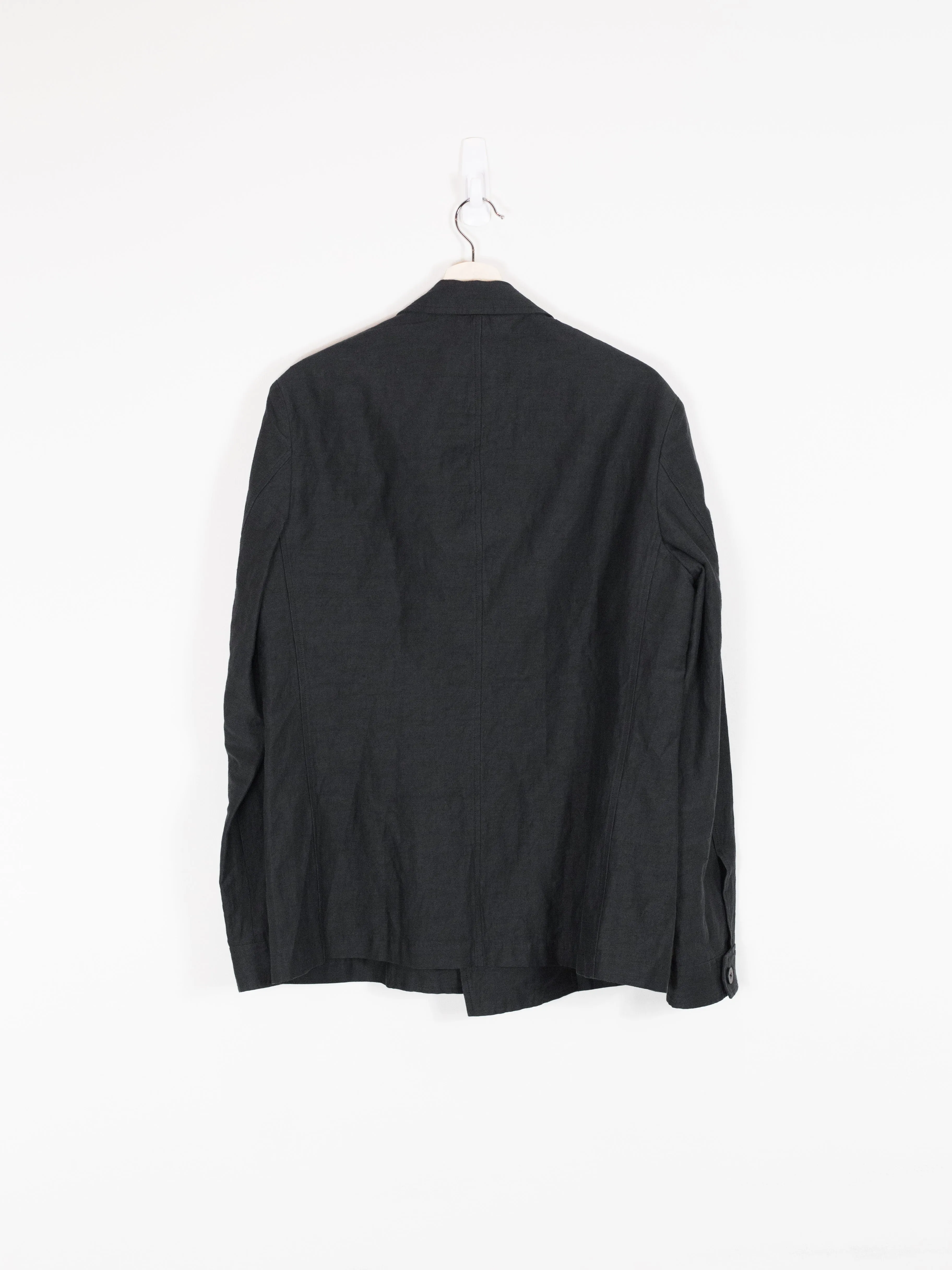 Outlier Injected Linen Double-Breasted Blazer