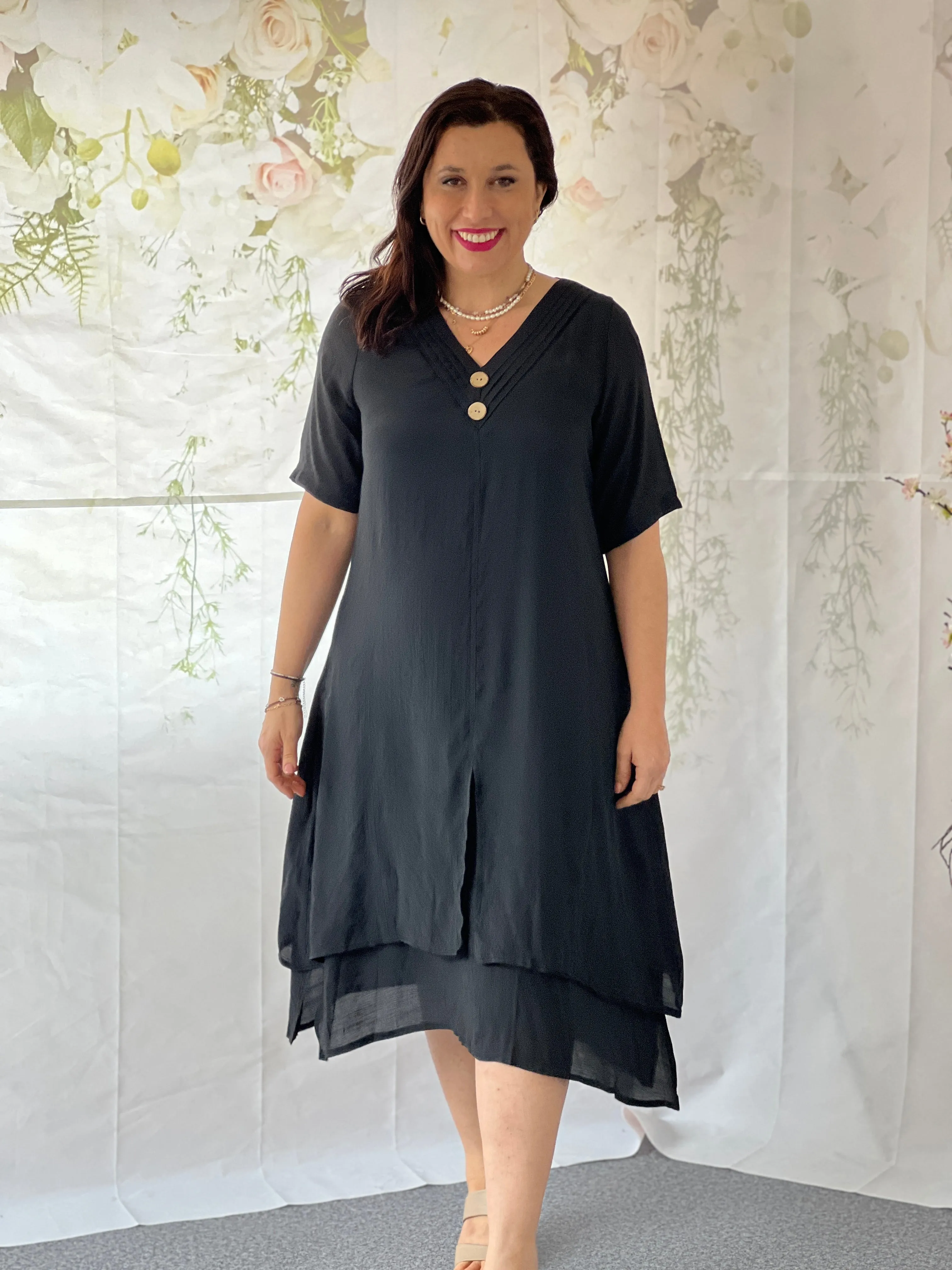 Oxley Black Layering Dress