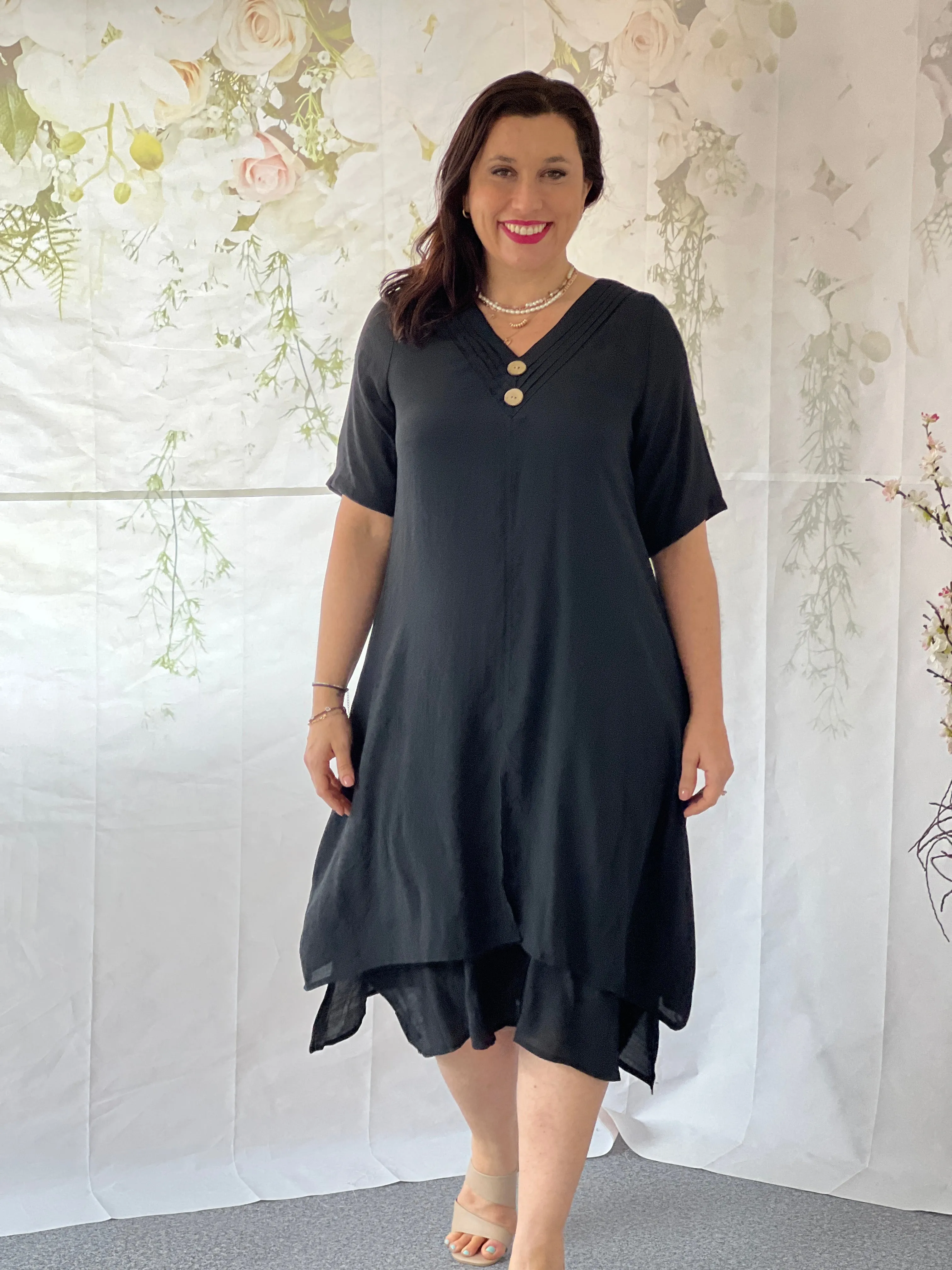 Oxley Black Layering Dress