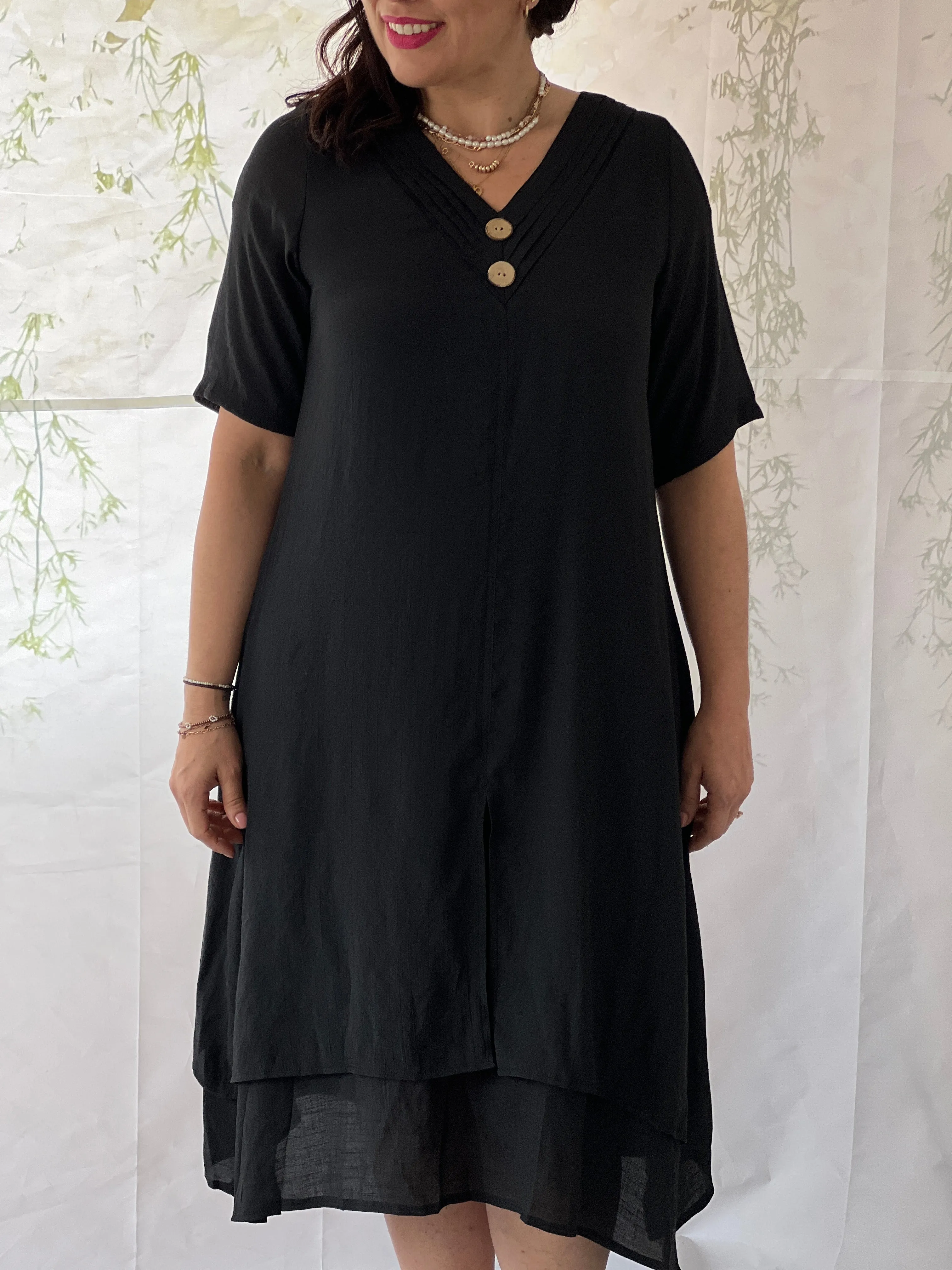 Oxley Black Layering Dress