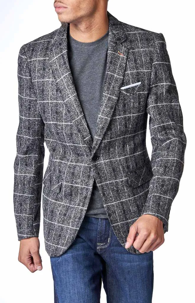 Proper Pair Charcoal Plaid Blazer