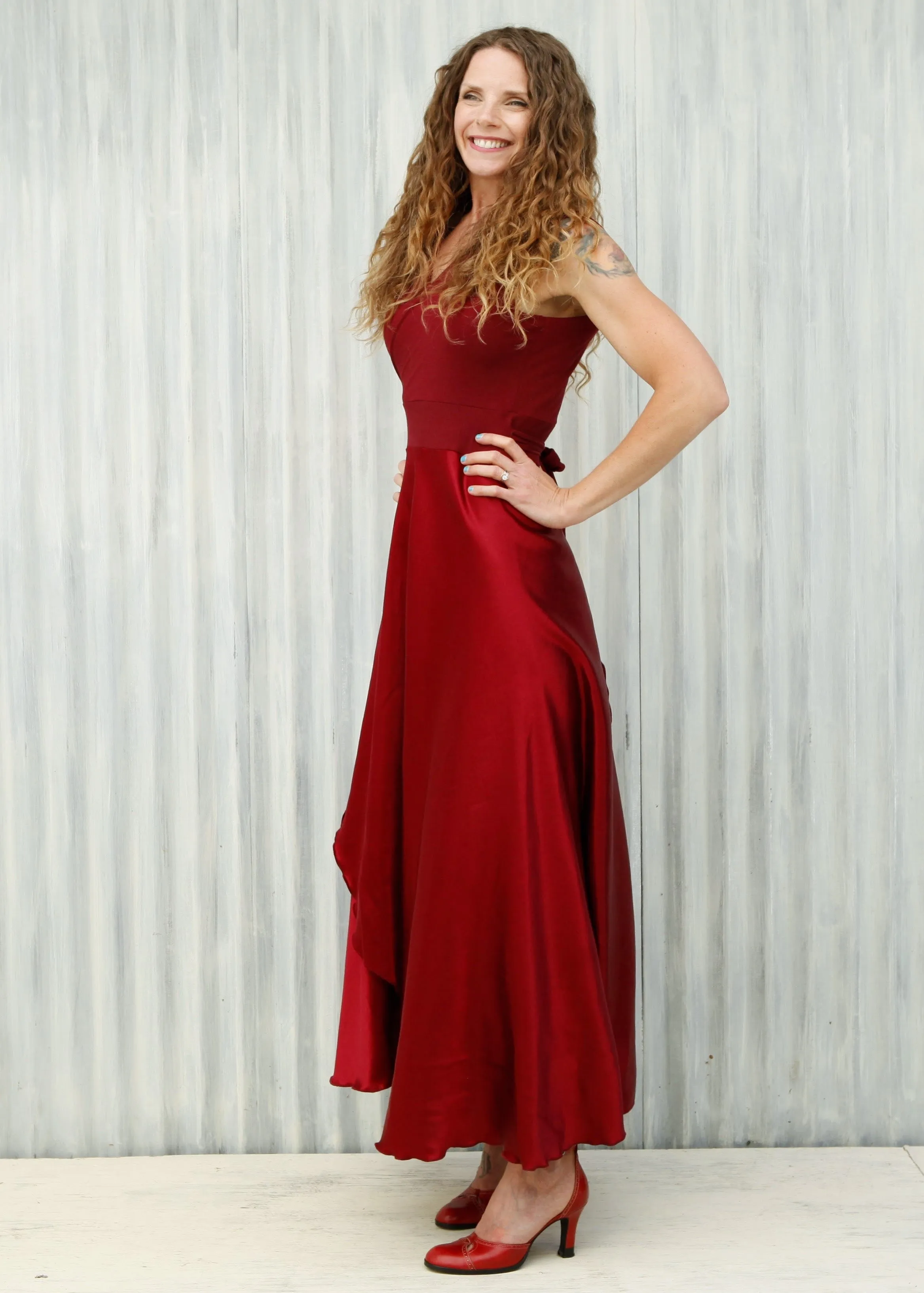 Red Vivian Wrap Dress