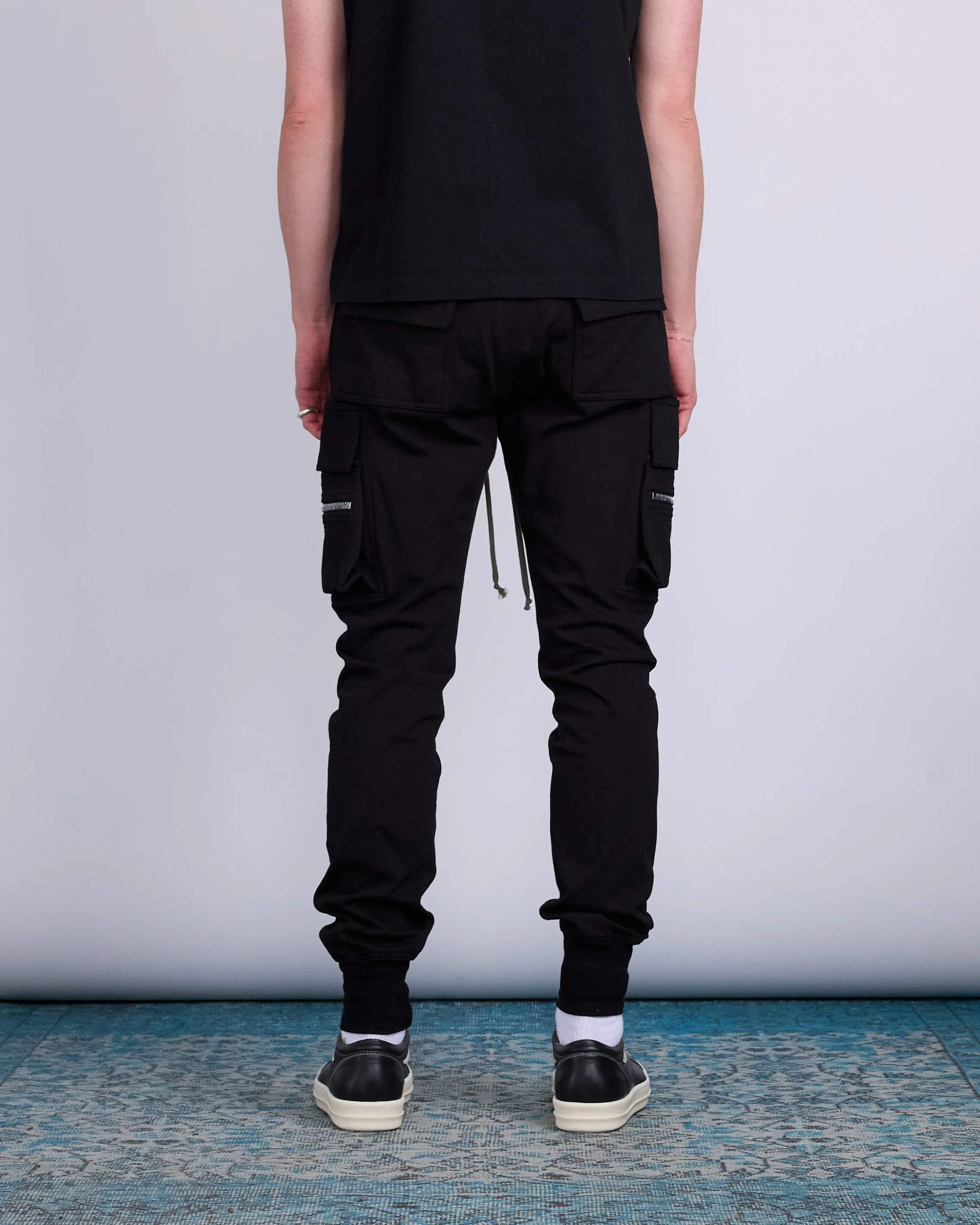 Rick Owens Mastodon Cargo Pant Heavy Jersey BA Black