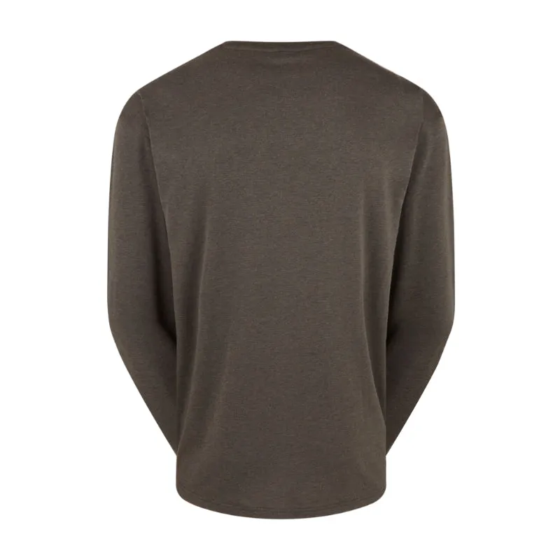 Ridgeline Baseline Long-Sleeve Mens Top - Light Bark Marl