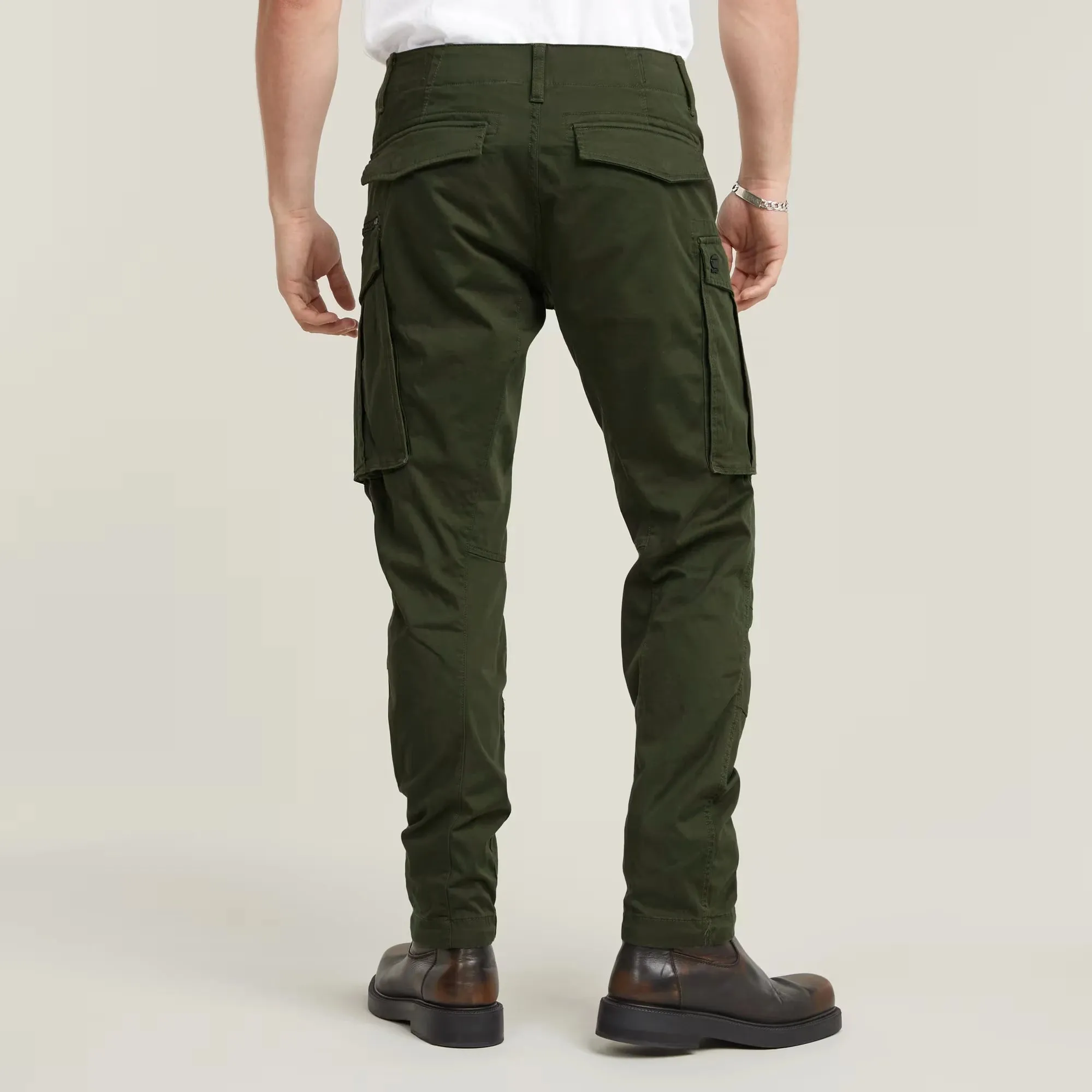 Rovic Zip 3D Regular Tapered Pants (Dark Bronze Green) - D02190-5126-6059