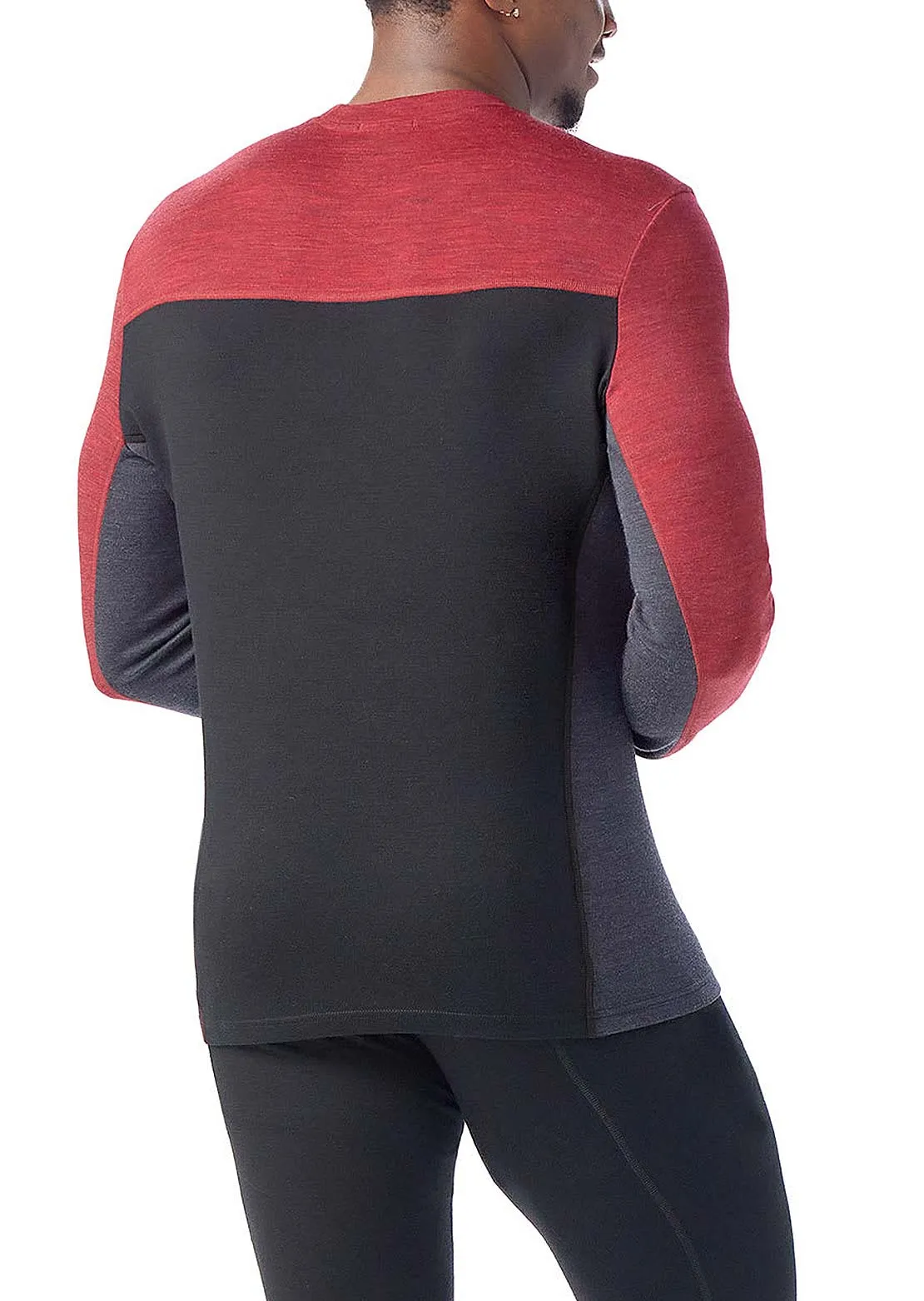 Smartwool Men's Classic Thermal Merino Colorblock Crew Base Layer Top