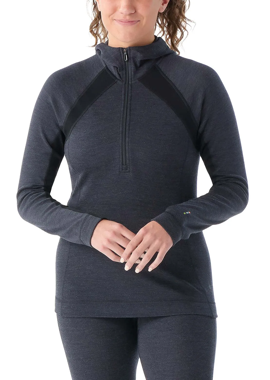 Smartwool Women's Classic Thermal Merino 1/2 Zip Boxed Base Layer Hood Top