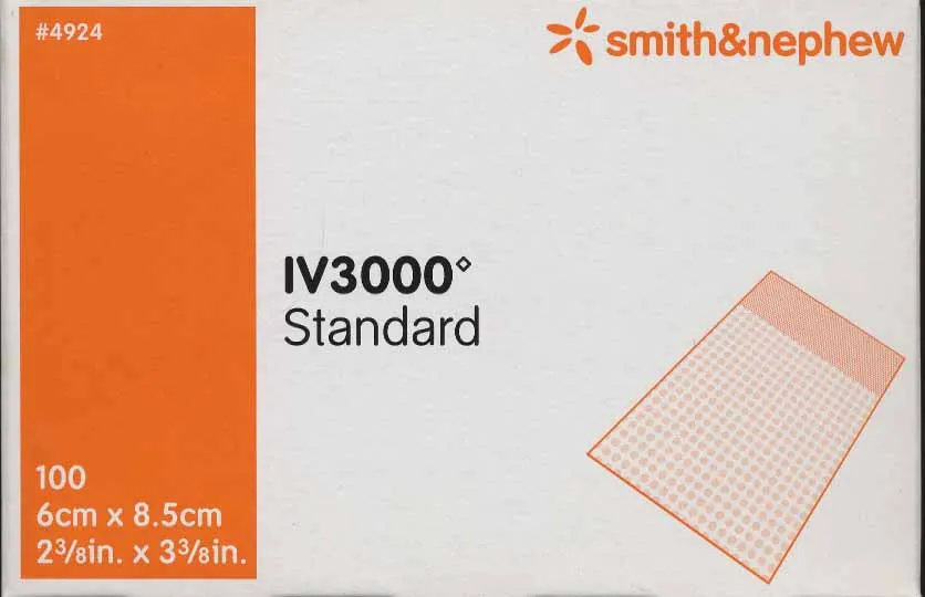 Smith & Nephew 4973 Iv3000 Transparent Adhesive Film Dressing 10cm x 14cm