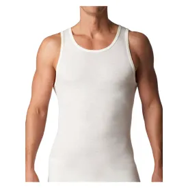 Stanfield's Men's A-Shirt 4310 - Superwash Wool/Nylon Sleeveless Scoop Neck, White, Pack of 2 - Versatile, Comfortable, Warm, Durable | Sizes S-XL