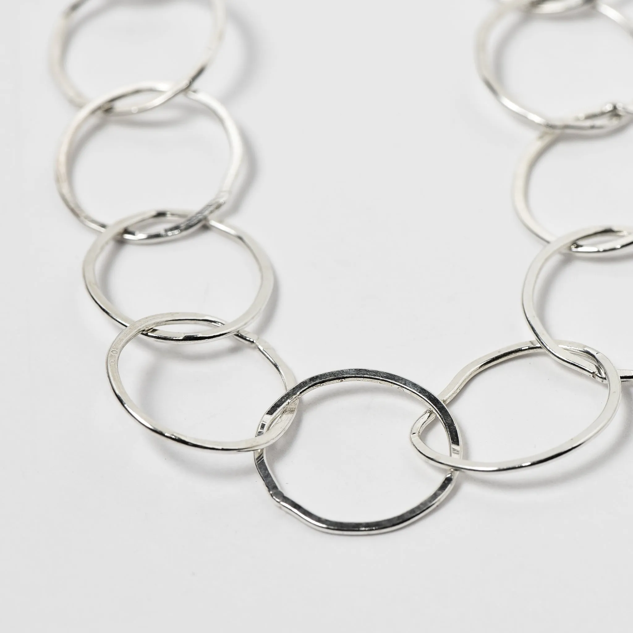 Sterling Silver 10mm Circle Layering Chain