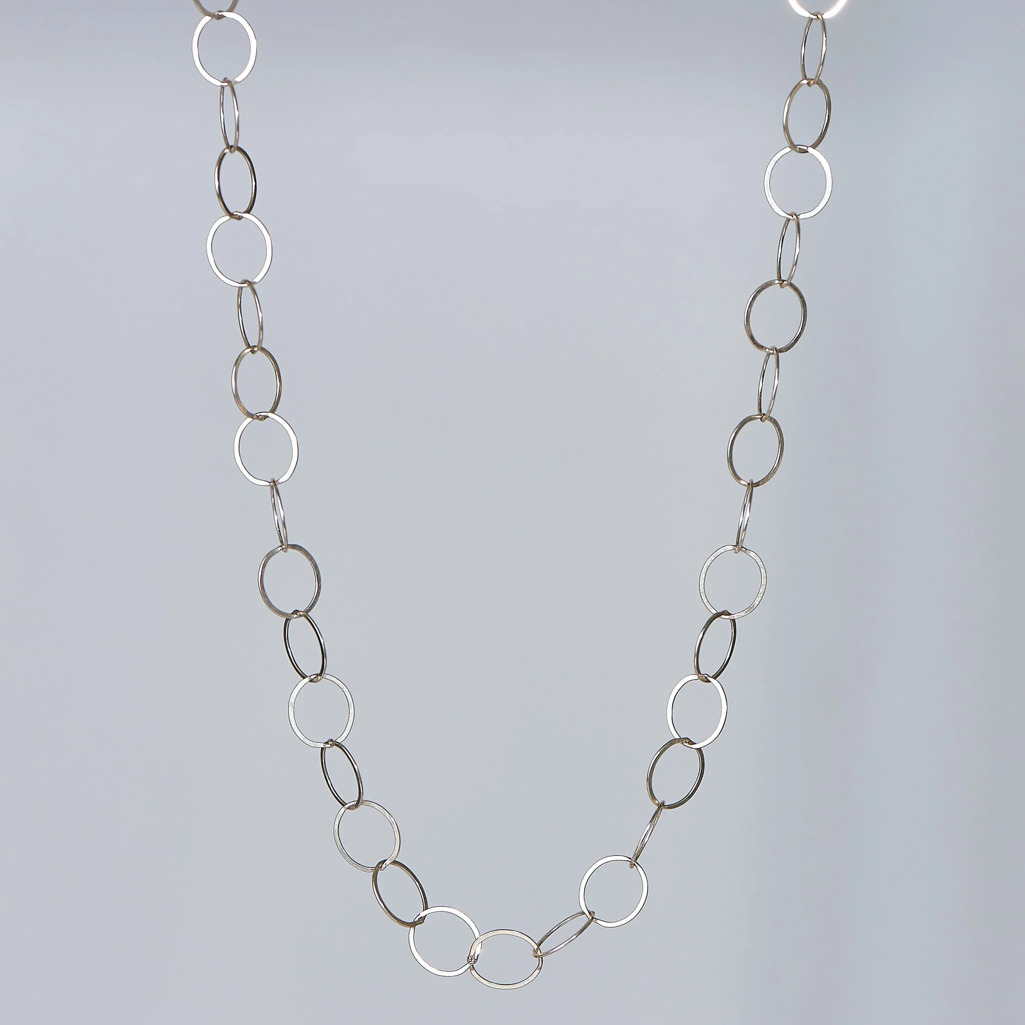 Sterling Silver 10mm Circle Layering Chain