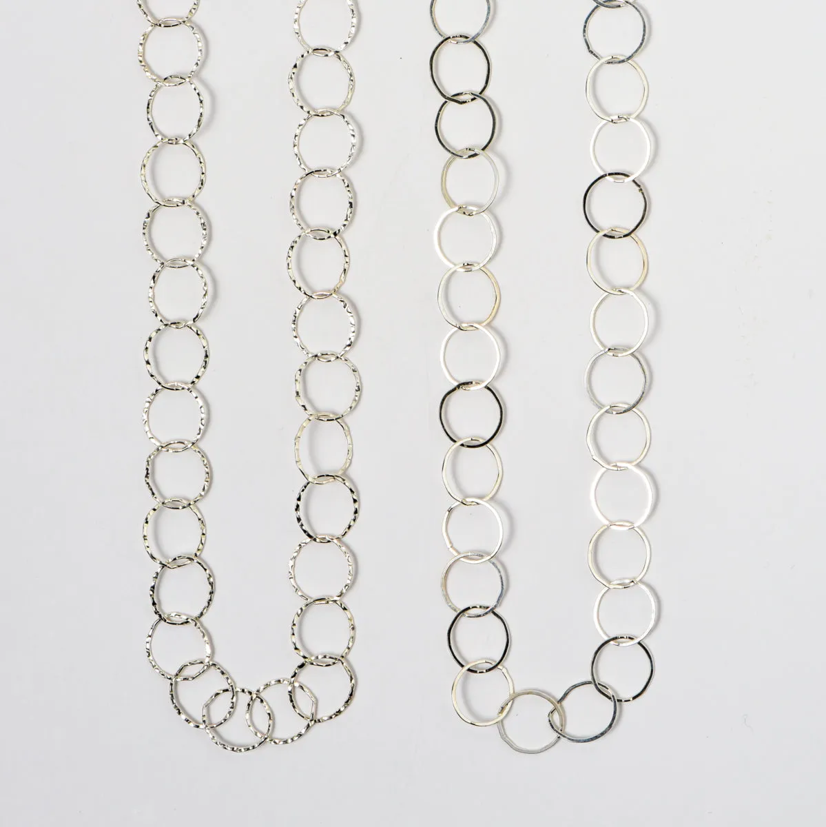 Sterling Silver 10mm Circle Layering Chain