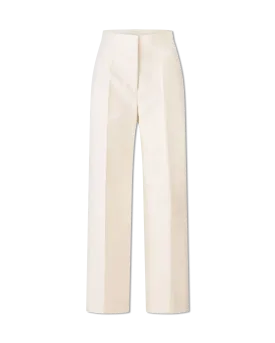 Structured Fine Cotton Trousers