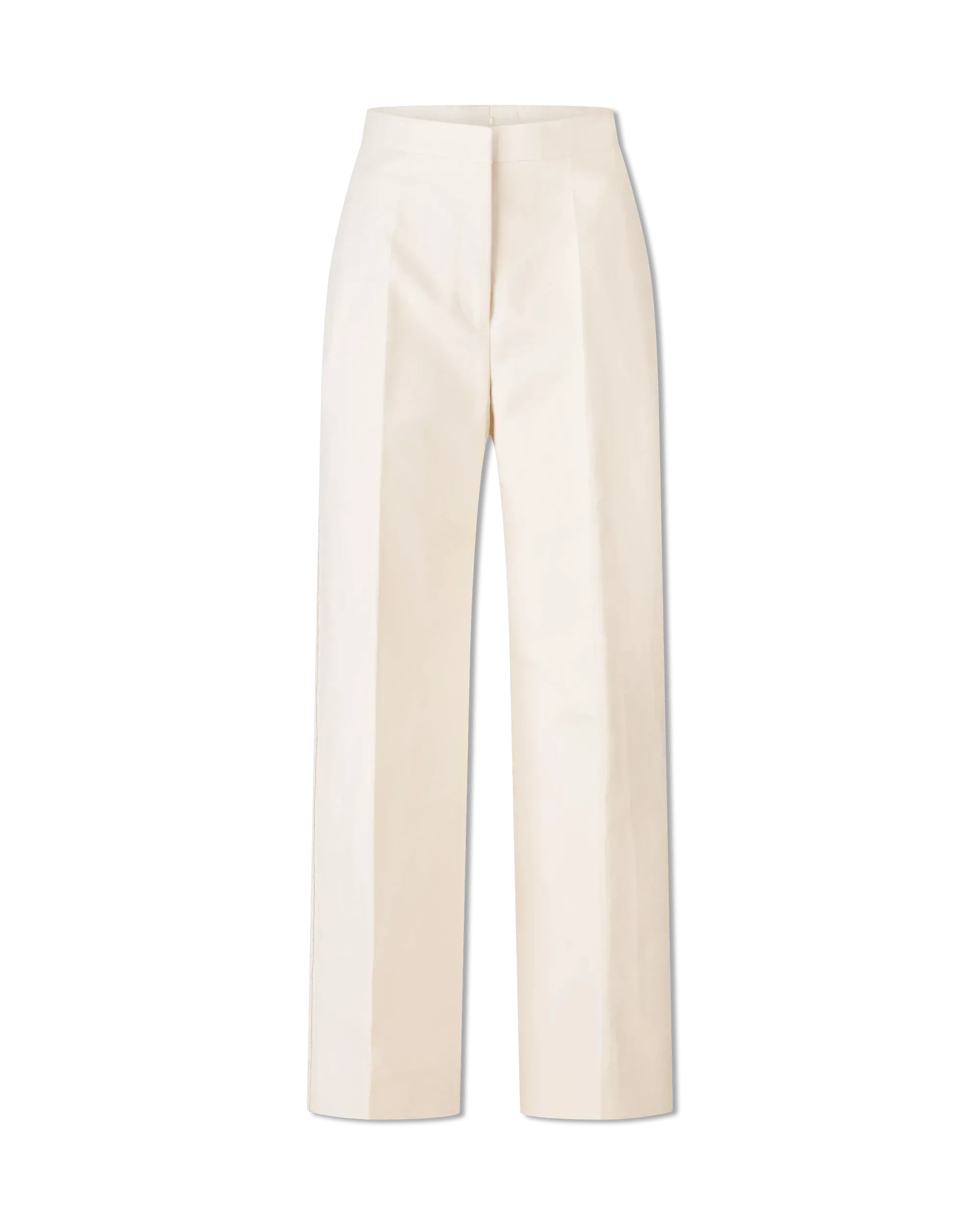 Structured Fine Cotton Trousers