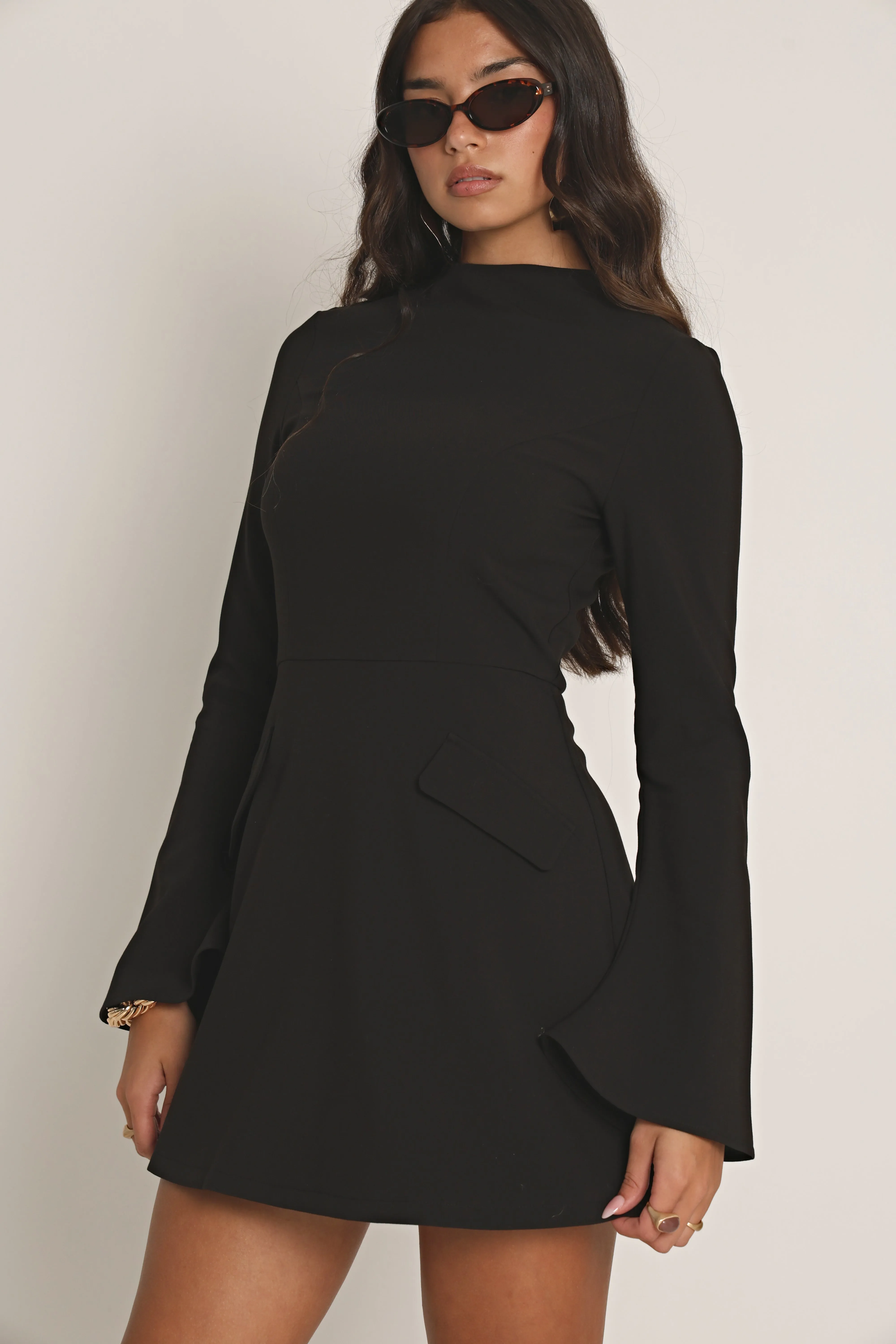 TAILORED STRUCTURED MINI DRESS