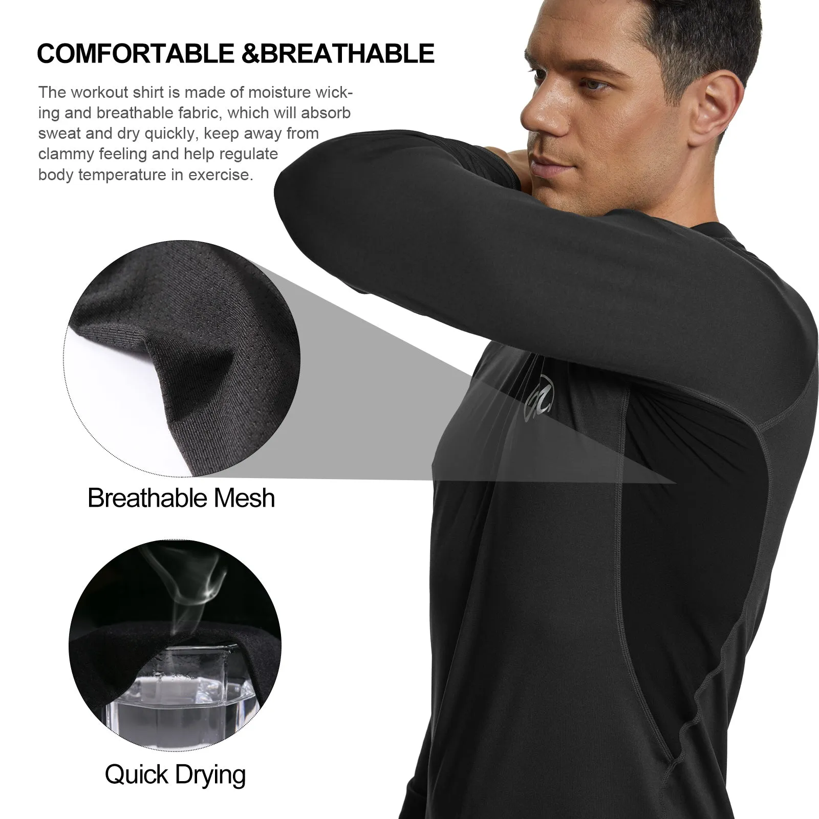 Thermal Underwear for Men Winter Quick Dry Base Layer