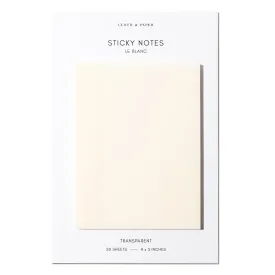 Transparent Rectangular Sticky Notes | Le Blanc | 4x3