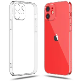 Transparent Silicone Mobile Back Cover for iPhone 12 (Soft & Flexible Back Cover)