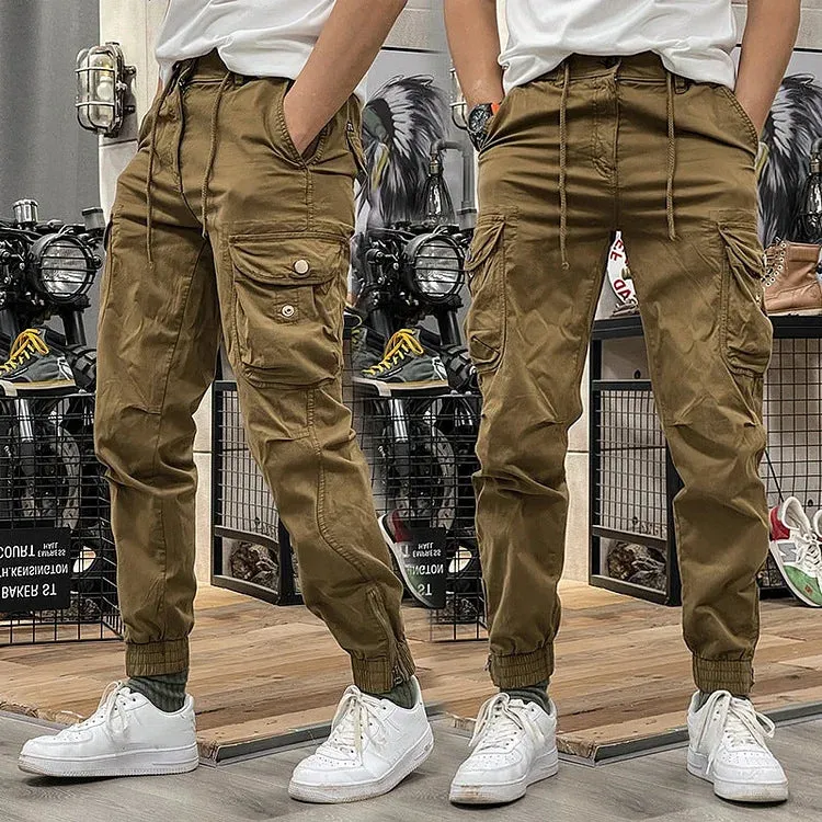 Trendy Men's Cargo Pants with Multiple Pockets | Ideal for Autumn/Winter